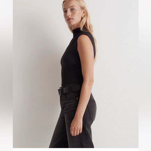 NWT Madewell Funnelneck Cropped Muscle Tee - Picture 4 of 7